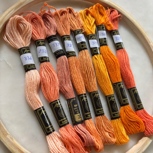 Embroidery Threads - Orange Hues