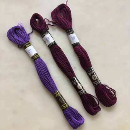 Embroidery Threads - Purple Hues