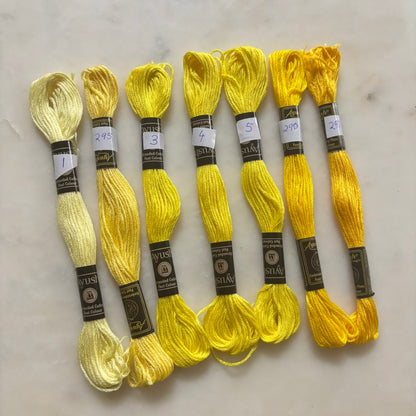 Embroidery Threads - Yellow Hues