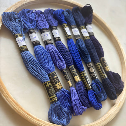 Embroidery Threads - Blue Hues II