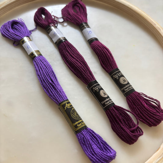 Embroidery Threads - Purple Hues